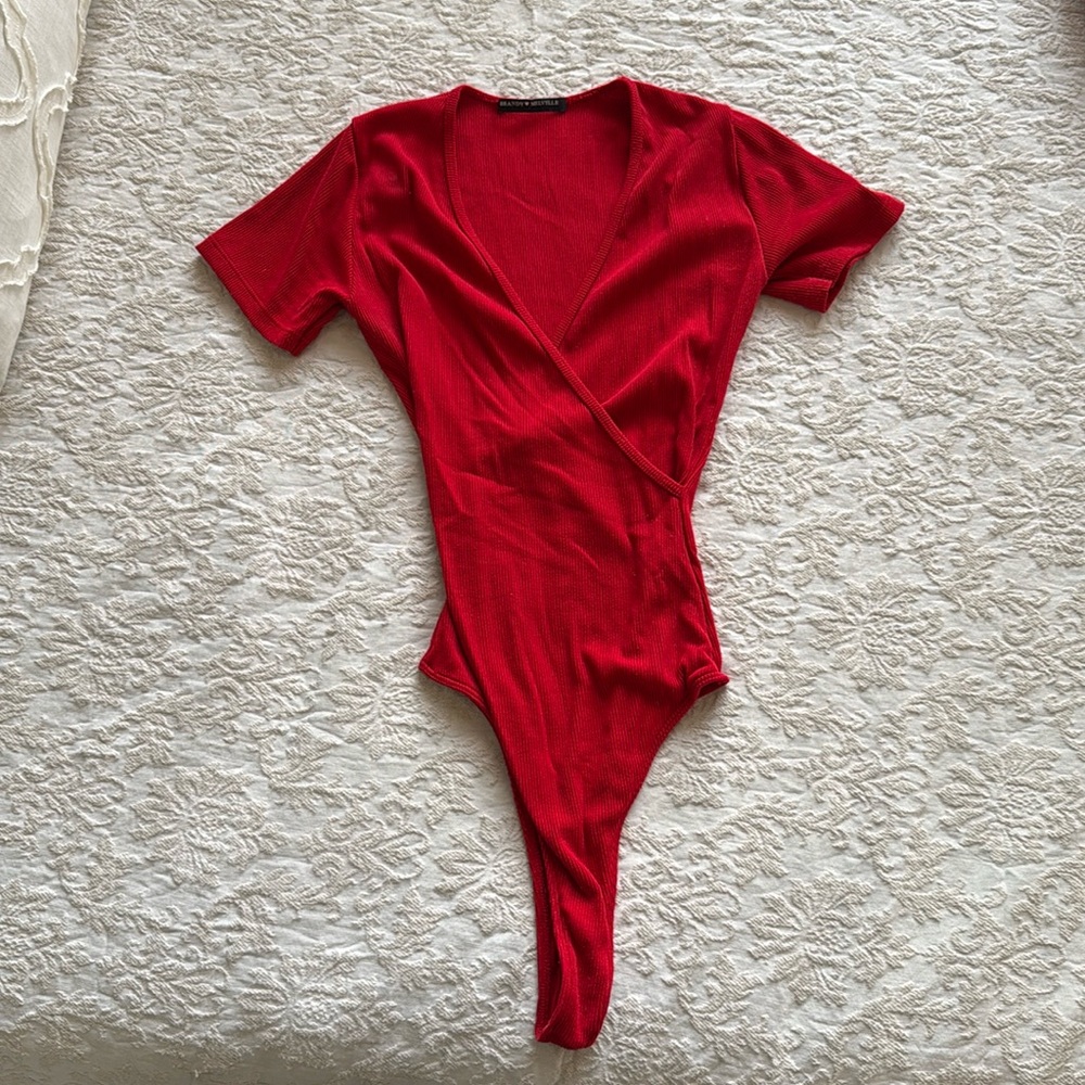 Brandy Melville cherry red bodysuit